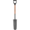 Forestry Suppliers Hollow Back Drain Spade/Sharp Shooter Shovel, 14" Blade,