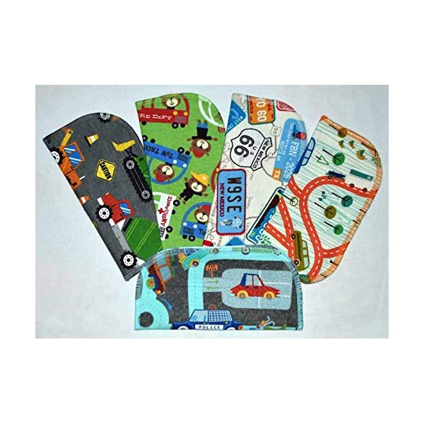 2 Ply Printed Flannel 8x8 Inches Set of 5 Zoom