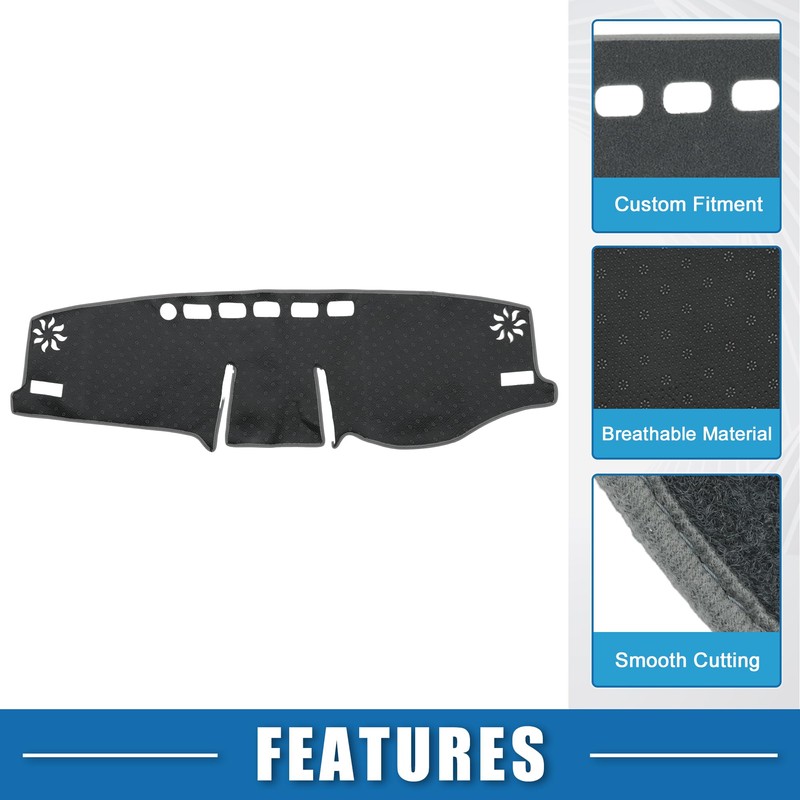 A ABSOPRO Car Dashboard Cover Mat Center Console Interior Trim