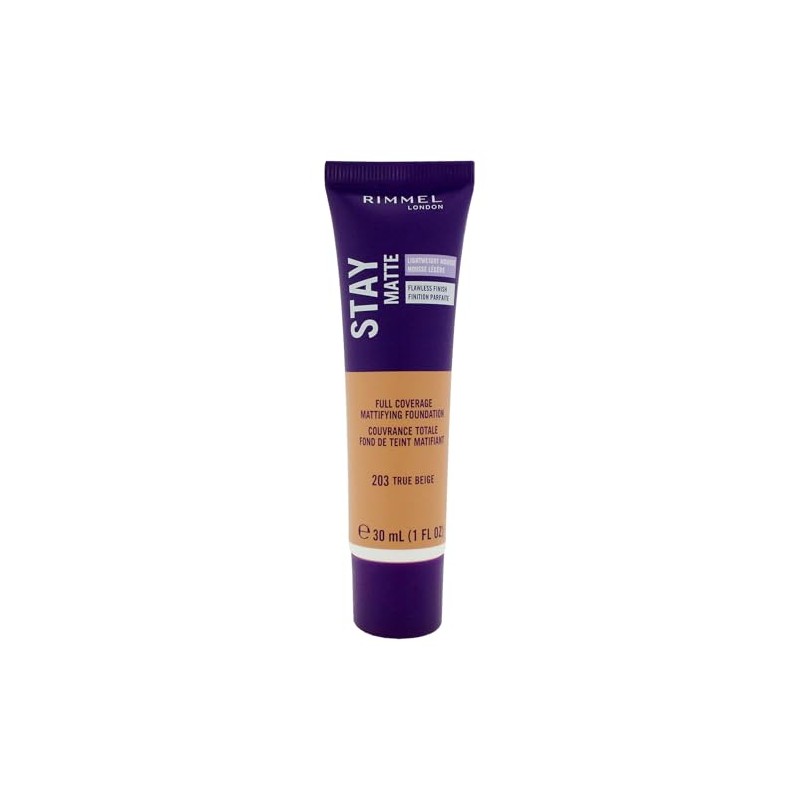 Rimmel London Stay Matte Liquid Mousse - 203 True Beige