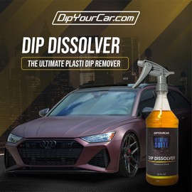 DipYourCar.com Plasti Dip Dissolver - Finish Remover, Striper, and Cleaner for Plastic Dip Painted Cars - Liquifies and Removes Dip to Thin to Peel (32 oz Spray Bottle)