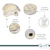Set of 4 Sea Turtle Drink Coasters with Holder