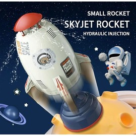 Summer Water Rocket Splash Pad for Kids - Watertoys Water Splash Rocket Outdoor Water Play for Kids with Fun Features for Ages 3 and Up:_Red