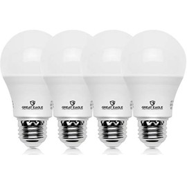 GREAT EAGLE LIGHTING CORPORATION 100W Equivalent LED Light Bulb 1500 Lumens A19 2700K Warm White Non-Dimmable 15-Watt UL Listed (4-Pack)