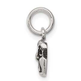 GemApex Themed Pendant Charm 925 White Sterling Silver Core Silver 16 mm 12 mm