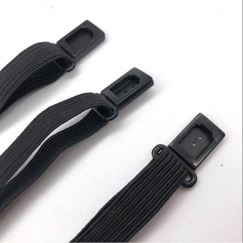 SYBL 10PCS Black Bow Tie Extender Straps Adjustable Elastic Pre-Tied