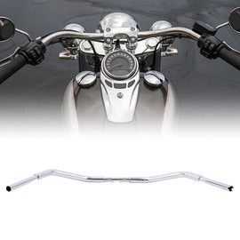 CUSTOM CHROME CCI 3.5" Rise 1-1/4" Fat Narrow Beach Bar Handlebar Fit For Harley Dyna Fat Street Bob Wide Super Glide Heritage Springer Heritage Softail Road King Iron 883 1200