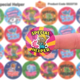 144 Special Helper 30 mm Reward Stickers for School Teachers, Parents and Nursery