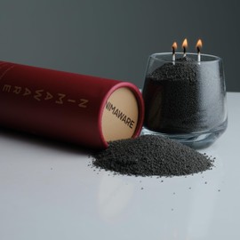 nimaware Pearled Candle Sand | Refillable Non-Toxic Powder Candle Kit | Vegan Wax Beads | 30 Wicks | DIY Sand Candle Making |Long Lasting & Safe | 8.8 Oz (Black)