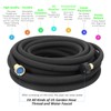 STYDDI Soaker Hose, 1/2" x 75 FT Round Rubber Garden