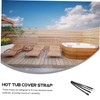 CIYODO 1Set Heavy Duty Hot Tub Cover Windproof Straps of