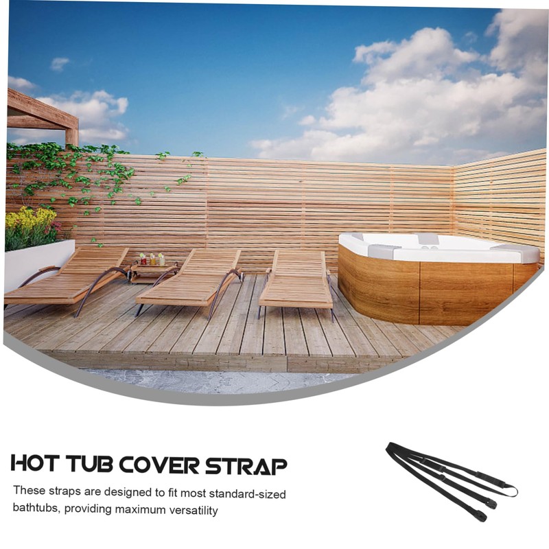 CIYODO 1Set Heavy Duty Hot Tub Cover Windproof Straps of
