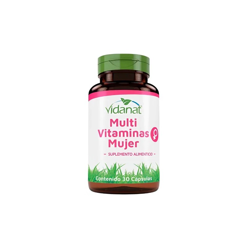 Multivitaminas Para Mujer Vidanat Suplemento 30caps