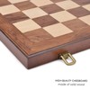 AMEROUS Wooden Chess & Checkers Set with Upgraded Weighted Chess