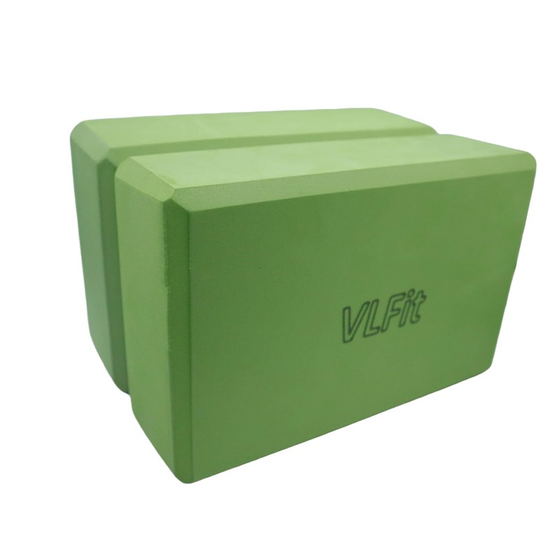 VLFit High Density Yoga Blocks Yoga D-Ring Cotton Stretch Band