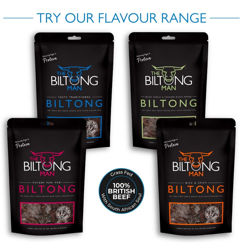 The Biltong Man | Tasty Traditional Fatty Beef Biltong |