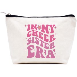 In My Cheer Sister Era,Mother’s Day Gift for Sister,Stage Sister Gift,Cheerleading Sister Gift,Cheer Squad Sister Gift,Sister Birthday Christmas Gift-Makeup Bag Cosmetic Bag Travel Pouch