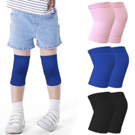 Yasdyri Kids Knee Brace for Girls and Boys Sport Kids Knee Support for Knee Pain Sports Football Running Cycling Gymnastics Knee Compression Sleeve for Children (Blue)