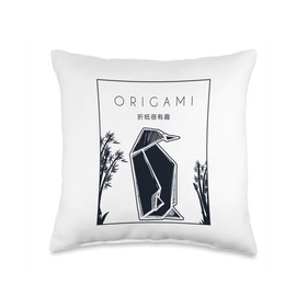 Best Easy Origami Crane Paper Gifts For Beginners Chinese Hanzi Folding Owl Paper Crane Master Origami Throw Pillow, 16x16, Multicolor