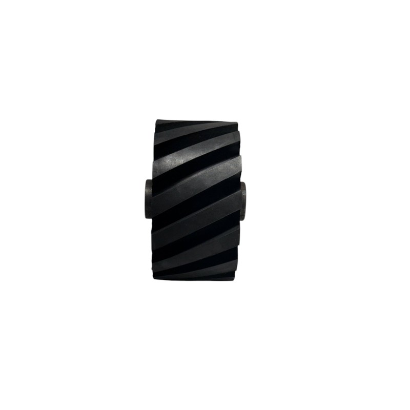 4" Serrated Rubber Contact Wheel with Two Heavy-Duty Bearing 6205