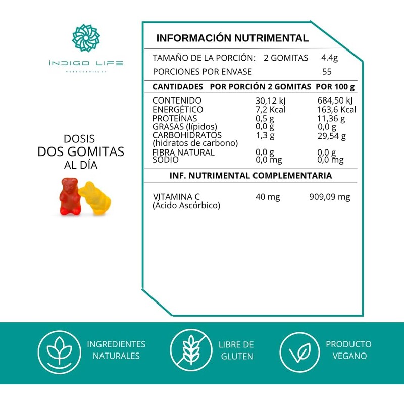 Gomitas Kids Probioticos Bifidobacterium Lactis Sabor Fresa y Piña 242
