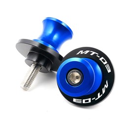 MOWOK Fit For YAMAHA MT-03 MT03 2015 2016 2017 2018 2019 2020 2021 2022 2023 2024 2025 Motorcycle 6MM Swingarm Spools Slider M6 Stand Screws (Blue)