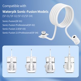 Replacement Hose Fit for Waterpik Sonic-Fusion SF-01/02/03/04 Flossing Toothbrush, Replacement Parts for Water pik Accessories, 1Pack