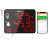 Elitech Digital Hygrometer Thermometer with 2m External Probe, Bluetooth Data