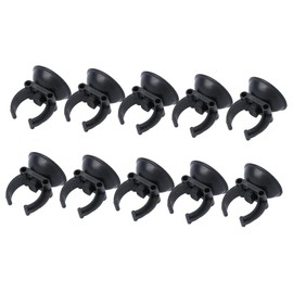 Homoyoyo 10Pcs Aquarium Suction Cups - Heavy-Duty Black Clips for Heater and Hose Compatible with Fluval 306 & FX6 Replacement Parts for Secure Fish Tank Setup