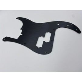 FenD PB P Bass Pickguard Pick Guard Guitar Scratch Plate 13 Hole 4 Strings Electric Bass Parts Aluminum There are grooves alloy material Fits for American/Mexican (black)