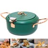 Japanese Tempura Nonstick Deep Fryer Pot with Thermometer, 4.3L/11in
