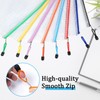 Flow fire A5 Plastic Zip Wallets, 24 Pcs Mesh A5