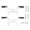 Water Pump Bracket Silver Aluminum Alloy Desktop Mounting Stand for