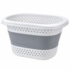 Collapsible Plastic Laundry Basket for Dirty Clothes Storage – Space-Saving