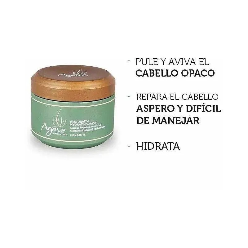 Mascarilla Restauradora Hidratante De Agave (para Cabello)