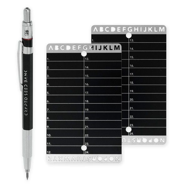 Robins and Coleman Crypto Seed Bank - Steel Backup Wallet