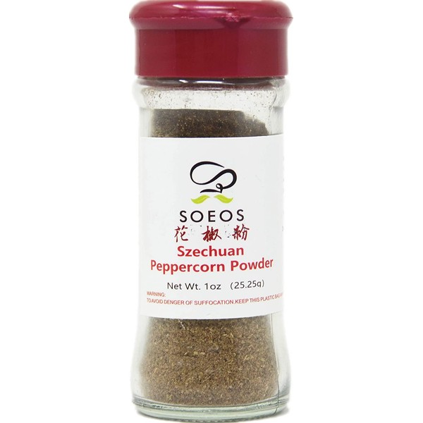 Soeos Szechuan Peppercorn Powder, Sichuan Peppercorn Powder, 1 oz.