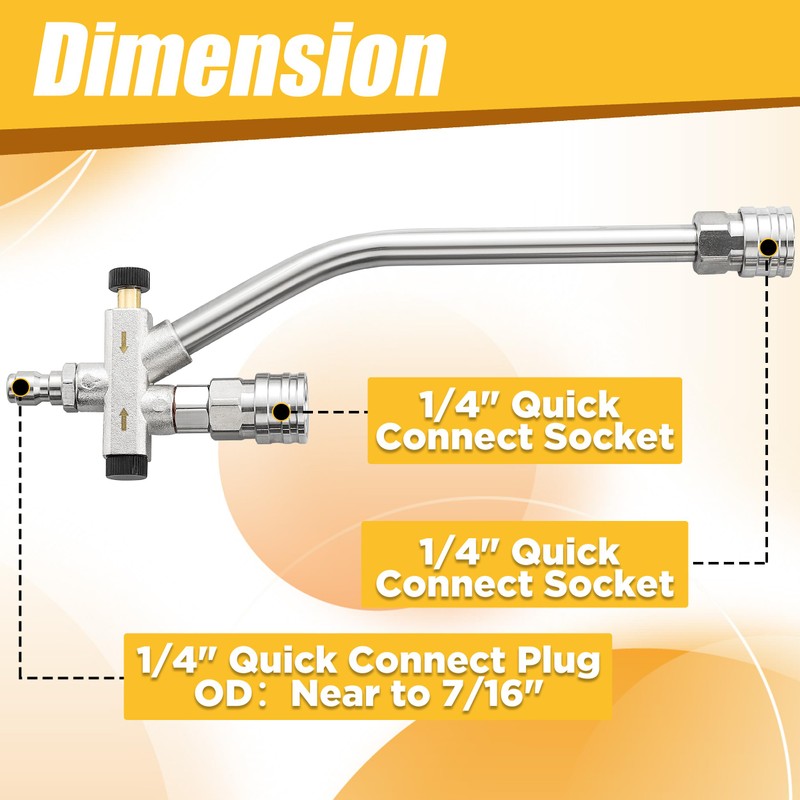Tool Daily Foam Cannon for Pressure Washer with Dual Connector