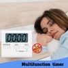 4Pcs Digital Kitchen Timer, Magnetic Countdown Stopwatch Timer With Stand