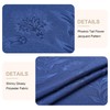 Wolkemer Shiny Oval Jacquard Tablecloth 60 x 102 Inch Navy