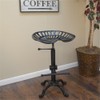 Carolina Classic Adjustable Tractor Seat Stool in Black
