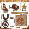 Decoración Pastel De Vaquero Del Oeste Para Fiesta Cumpleaño Rdffcoo