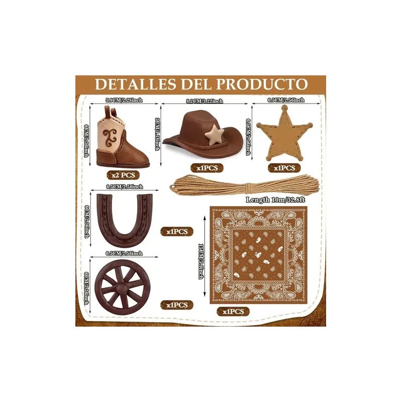 Decoración Pastel De Vaquero Del Oeste Para Fiesta Cumpleaño Rdffcoo