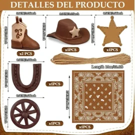 Decoración Pastel De Vaquero Del Oeste Para Fiesta Cumpleaño Rdffcoo