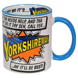 Super Hero Mugs (Yorkshire, Scotland, Manchester, Liverpool, Newcastle, Cornwall, Essex) (Yorkshireman (Yorkshire)