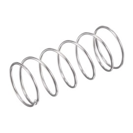 sourcing map Compression Spring, 304 Stainless Steel Compression Springs, Silver Spiral Spring, Steel Spring 18 mm, OD 1 mm, Cable Size 9 mm, Compressed Length 40 mm, Length 5.9 N, Load Capacity, Pack