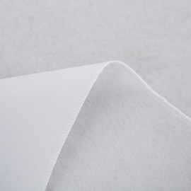 NLMUVW Vinyl Tablecloth with Flannel Backing 100% Waterproof Rectangle PVC Table Cloth Oil Proof Wipe Clean Table Cover for Dining Party Camping Outdoor, White, 60 X 140 Inch