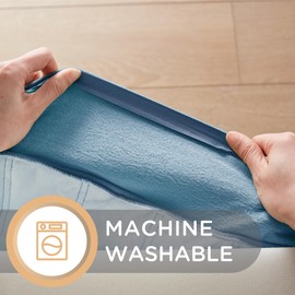 Codi High Density Foam Floor Pillow 2 Sets, Large Meditation Cushions Seating for Adults and Yoga Sitting, Washable Thick Couch Cushion with Soft Tufted Covers - 22 inch Blue