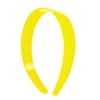 Motique Accessories Plastic Headband, 1 Inch Wide, Yellow