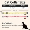 Giecooh Cotton Cat Collar, 2 Pack Breakaway Cats Collars with